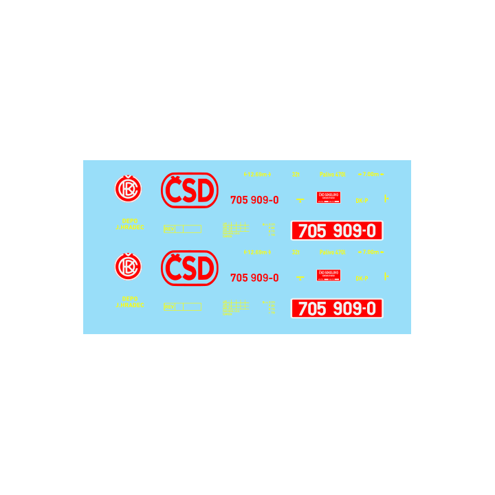H0e-705.909 ČSD 80.-90.léta