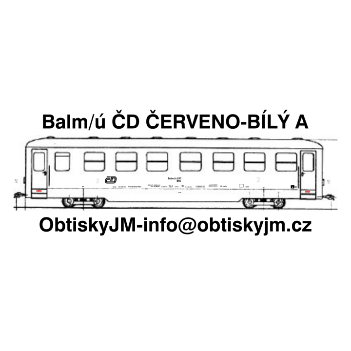 H0e-Balm/ú ČD červeno-bílý A