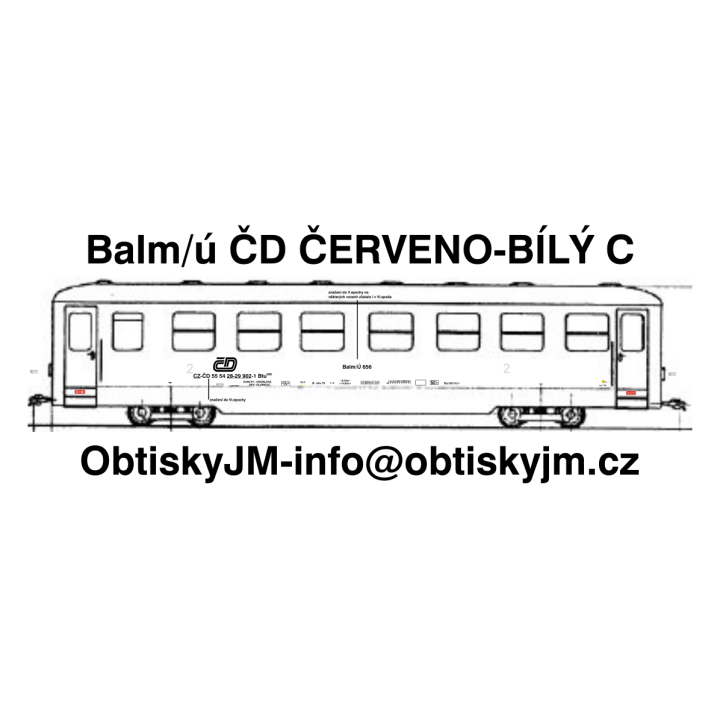 H0e-Balm/ú ČD červeno-bílý C