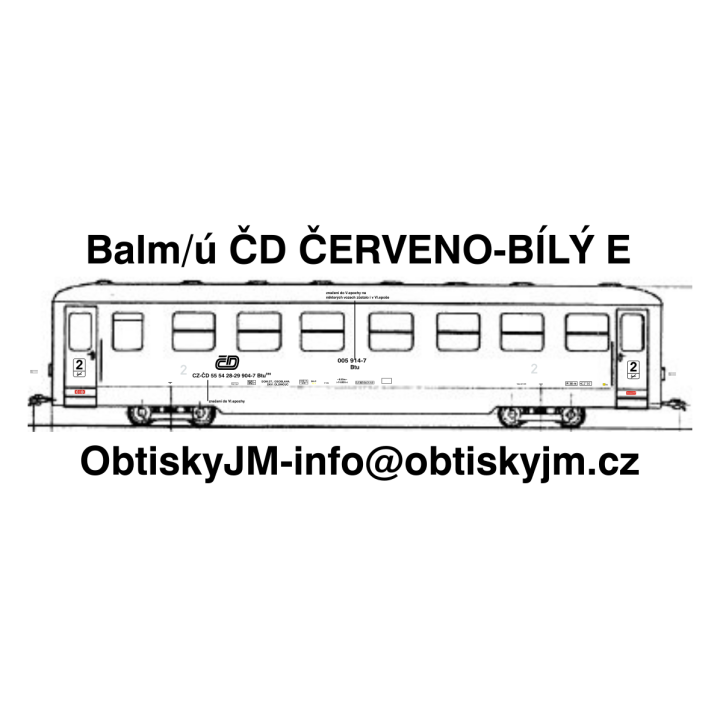 H0e-Balm/ú ČD červeno-bílý E