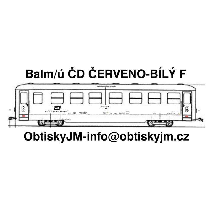 H0e-Balm/ú ČD červeno-bílý F