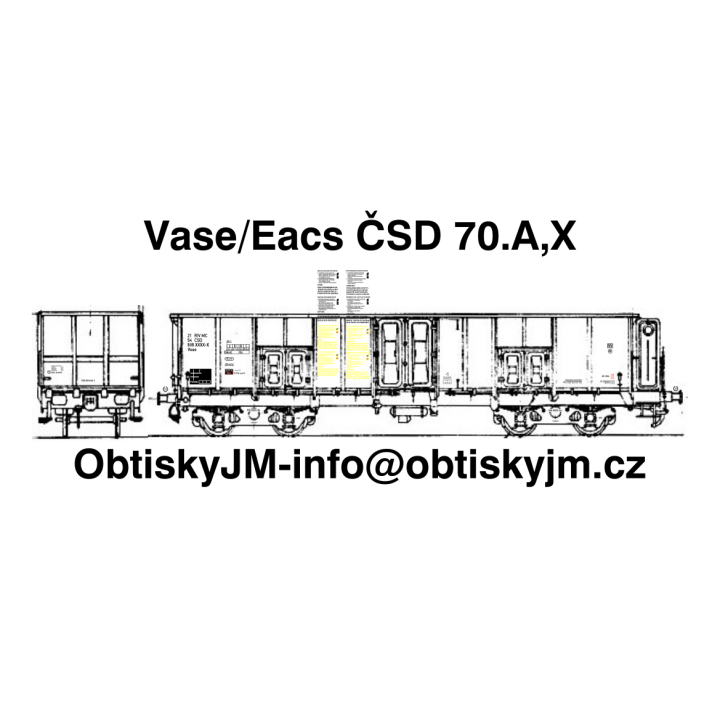 Vase ČSD 70.léta A,B