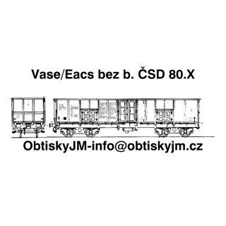 Eacs/Vase bez brz. budky ČSD 80.léta C