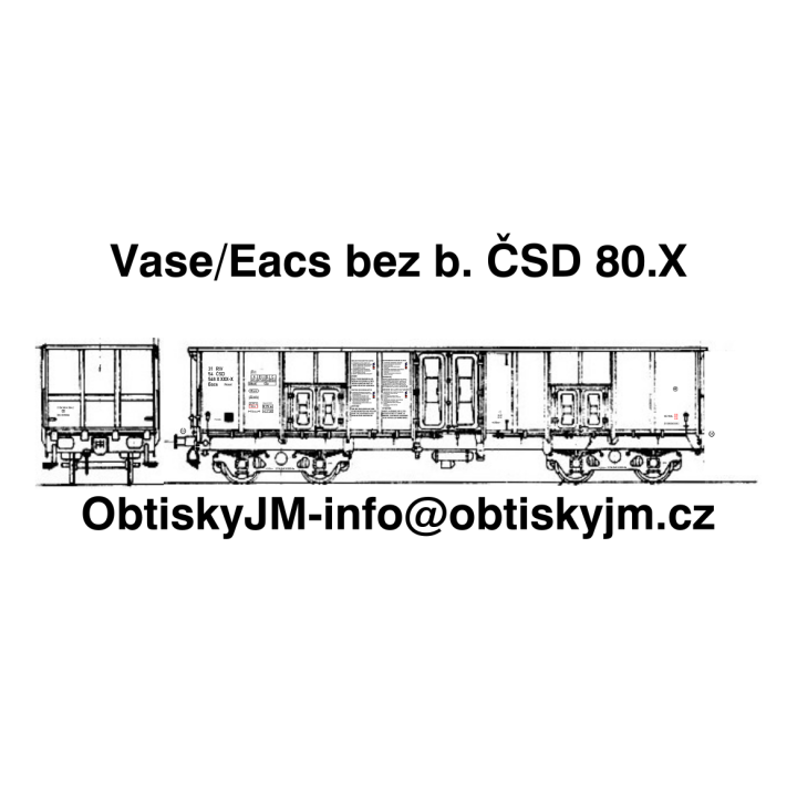 Eacs/Vase bez brz. budky ČSD 80.léta D
