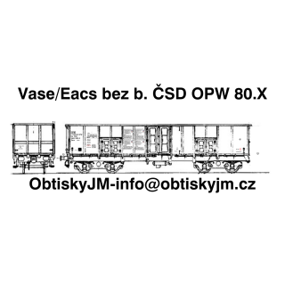 Eacs/Vase bez brz. budky ČSD OPW 80.léta A