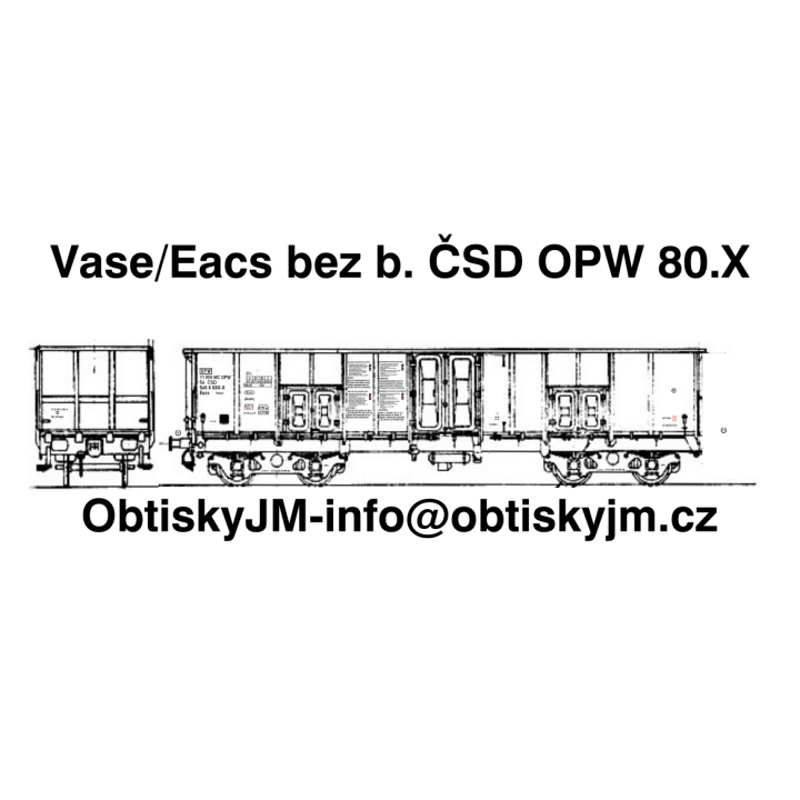 Eacs/Vase bez brz. budky ČSD OPW 80.léta B