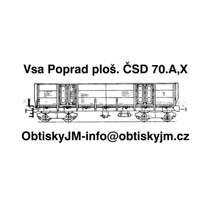 Vsa Poprad plošina ČSD 70.léta A,B