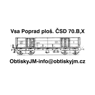Vsa Poprad plošina ČSD 70.léta B,B