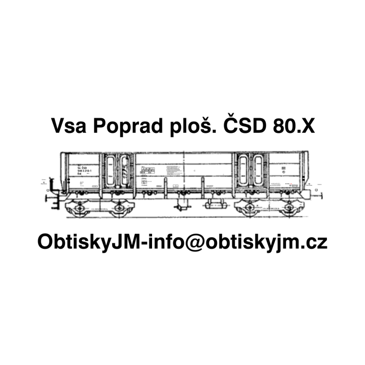 Eal (Vsa) Poprad plošina ČSD 80.léta A