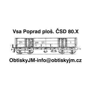 Eal (Vsa) Poprad plošina ČSD 80.léta B