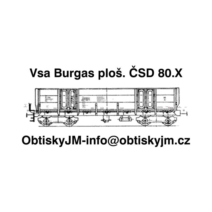 Eal (Vsa) Burgas plošina ČSD 80.léta A