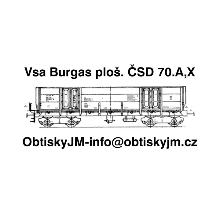 Vsa Burgas plošina ČSD 70.léta A,A