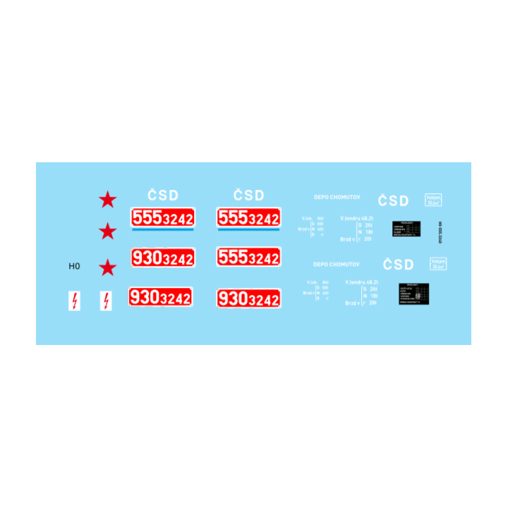 Lokomotiva 555.3242 s tendrem 930.3242