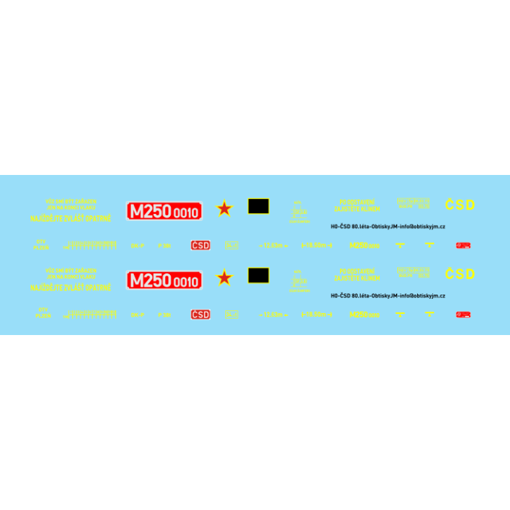 M250.0010 ČSD 80.léta