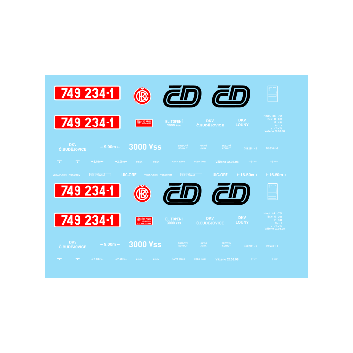 H0 - 749.234 ČD 90. léta
