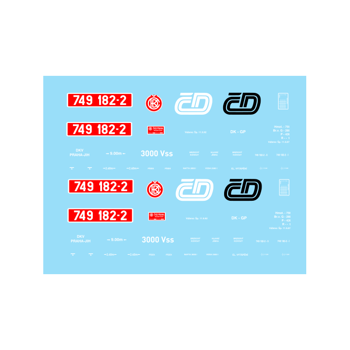 H0 - 749.182 ČD 90. léta