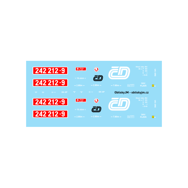H0 - 242.212 ČD - 90.léta