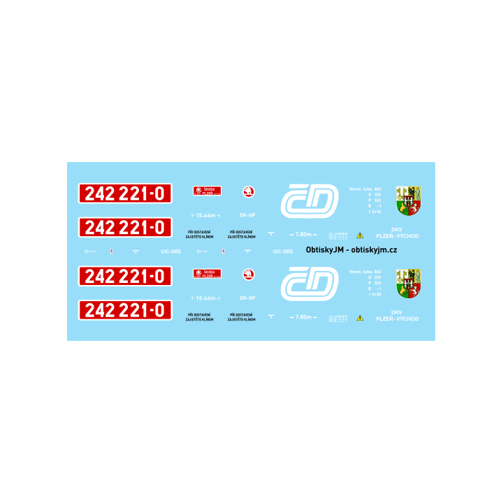 H0 - 242.221 ČD - 90.léta