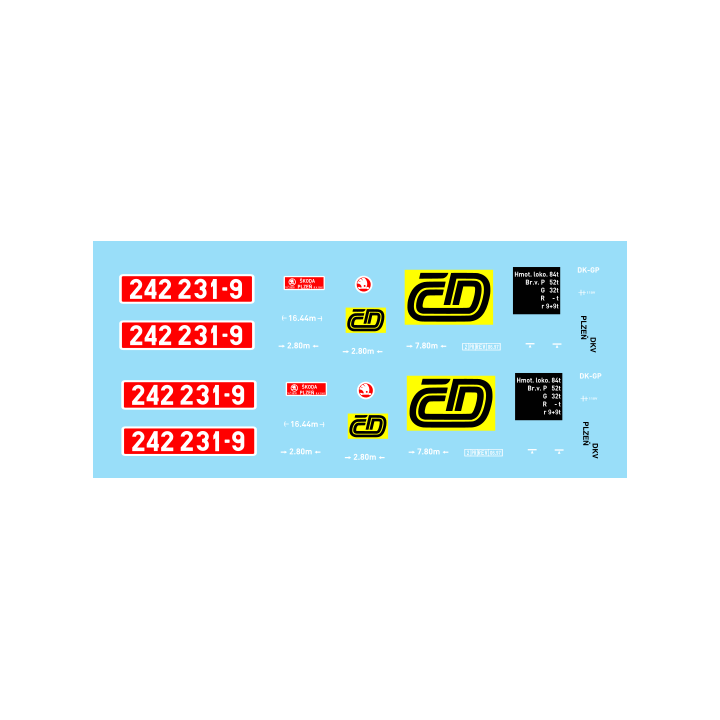 H0 - 242.231 ČD - 90.léta