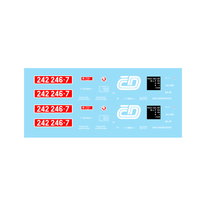 H0 - 242.246 ČD - 90.léta