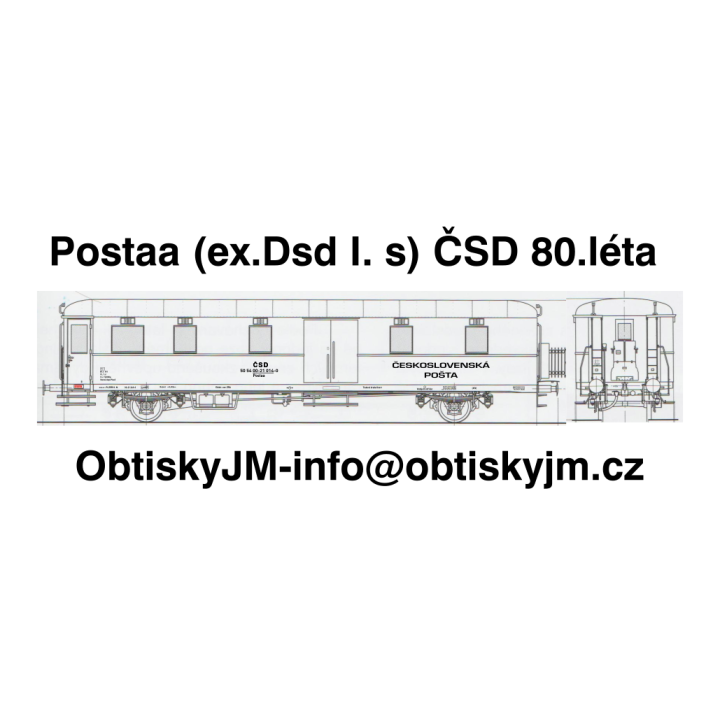 Postaa (ex. Dsd I.s.) Rybák ČSD 80.léta Dom.st. Cheb A