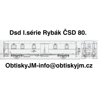 H0-Daad I.série Rybák ČSD 80.léta Dom.st. Plzeň G.N.  A
