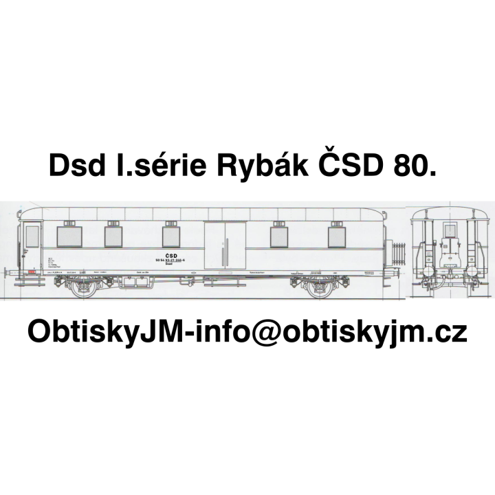 H0-Daad I.série Rybák ČSD 80.léta Dom.st. Plzeň G.N.  A
