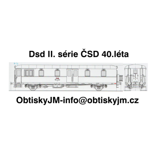 H0-Dsd II.série Rybák ČSD 40.léta Dom.st. Praha W.