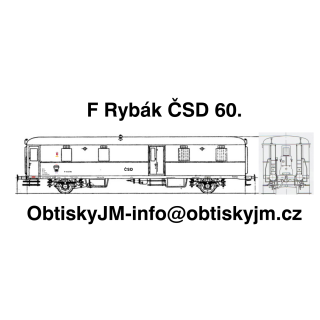 H0-F Rybák I.série ČSD 60.léta Dom.st. Plzeň G.N.  A