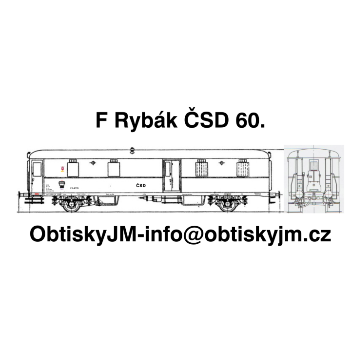 H0-F Rybák I.série ČSD 60.léta Dom.st. Plzeň G.N.  A