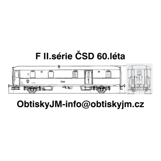H0-F Rybák II.série ČSD 60.léta Dom.st. Plzeň G.N.  A
