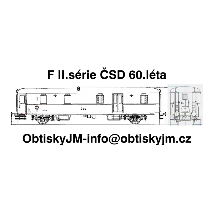 H0-F Rybák II.série ČSD 60.léta Dom.st. Plzeň G.N.  A