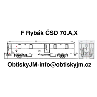 H0-F Rybák I.série ČSD 1/2 70.let Dom.st. Plzeň G.N.  A