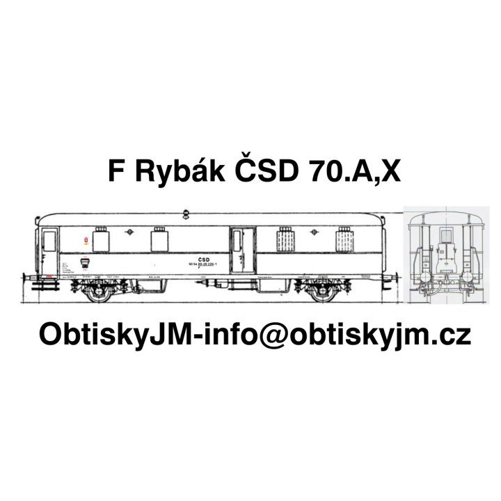 H0-F Rybák I.série ČSD 1/2 70.let Dom.st. Plzeň G.N.  A