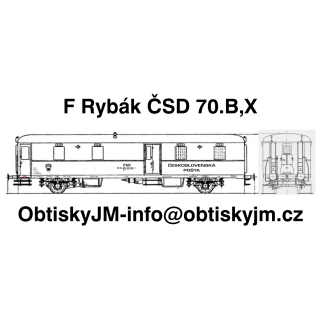 H0-F Rybák I.série  ČSD 2/2 70.let Dom.st. Plzeň G.N.  A