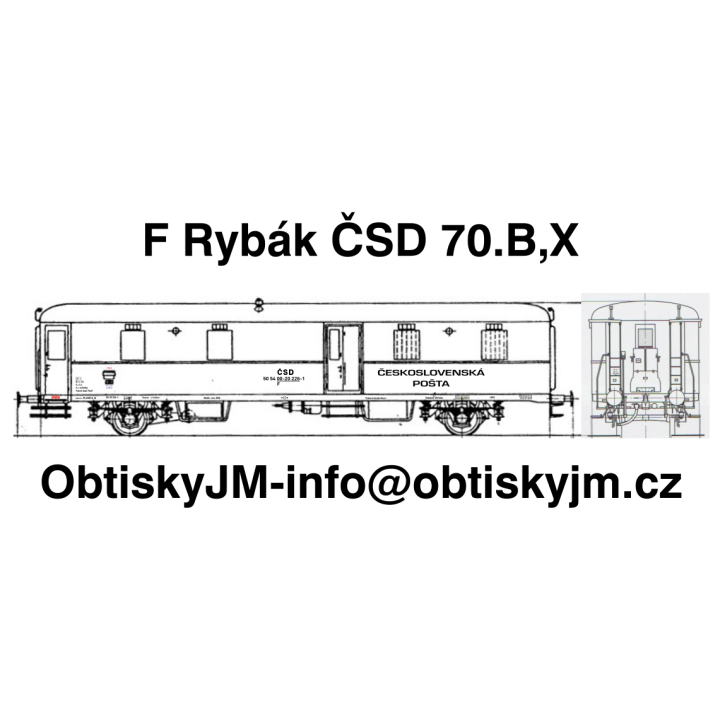 H0-F Rybák I.série  ČSD 2/2 70.let Dom.st. Plzeň G.N.  A