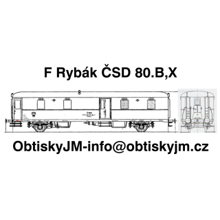 H0-Postaa/F Rybák I.série ČSD 2/2 80.let Dom.st. Plzeň G.N.  A