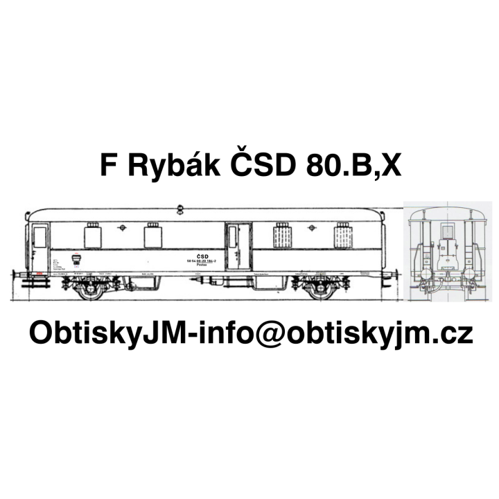H0-Postaa/F Rybák I.série ČSD 2/2 80.let Dom.st. Plzeň G.N.  A