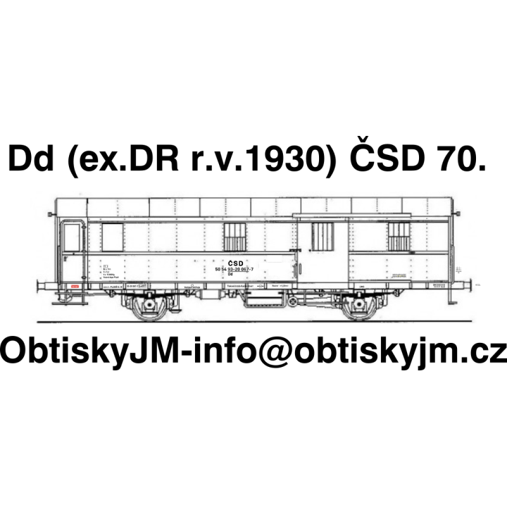 Dd (ex.DR) ČSD 70.léta Dom.st. Plzeň G.N.  A