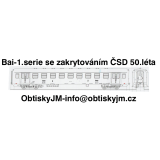 Bai-1. série s podvěsy ČSD 50.léta Dom.st.Praha Hl.N. A