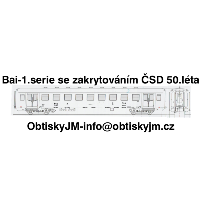 Bai-1. série s podvěsy ČSD 50.léta Dom.st.Praha Hl.N. A