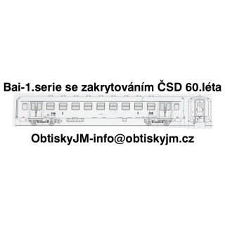 Bai-1. série s podvěsy ČSD 60.léta Dom.st.Praha Hl.N. A