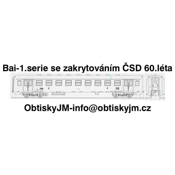 Bai-1. série s podvěsy ČSD 60.léta Dom.st.Praha Hl.N. A