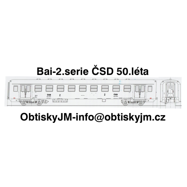 Bai-2. série ČSD 50.léta Dom.st.Praha Hl.N. A