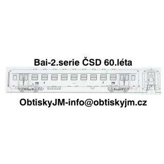 Bai-2. série ČSD 60.léta Dom.st.Praha Hl.N. A