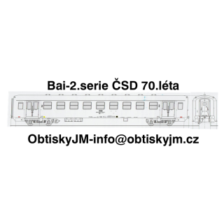 Bai-2. série ČSD 70.léta Dom.st.Praha Hl.N. A