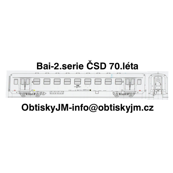 Bai-2. série ČSD 70.léta Dom.st.Praha Hl.N. A