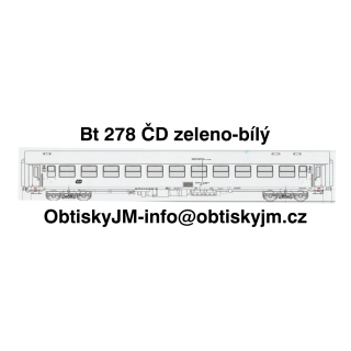 Bt278 ČD zeleno-bílý B