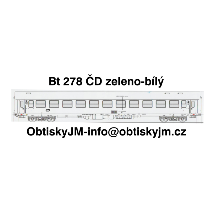 Bt278 ČD zeleno-bílý D