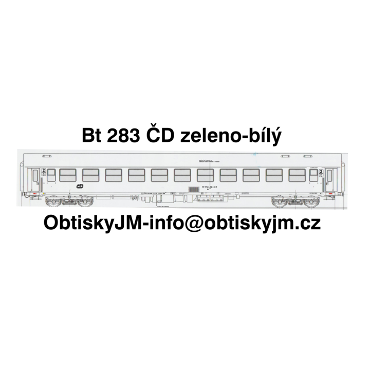 Bt283 ČD zeleno-bílý A